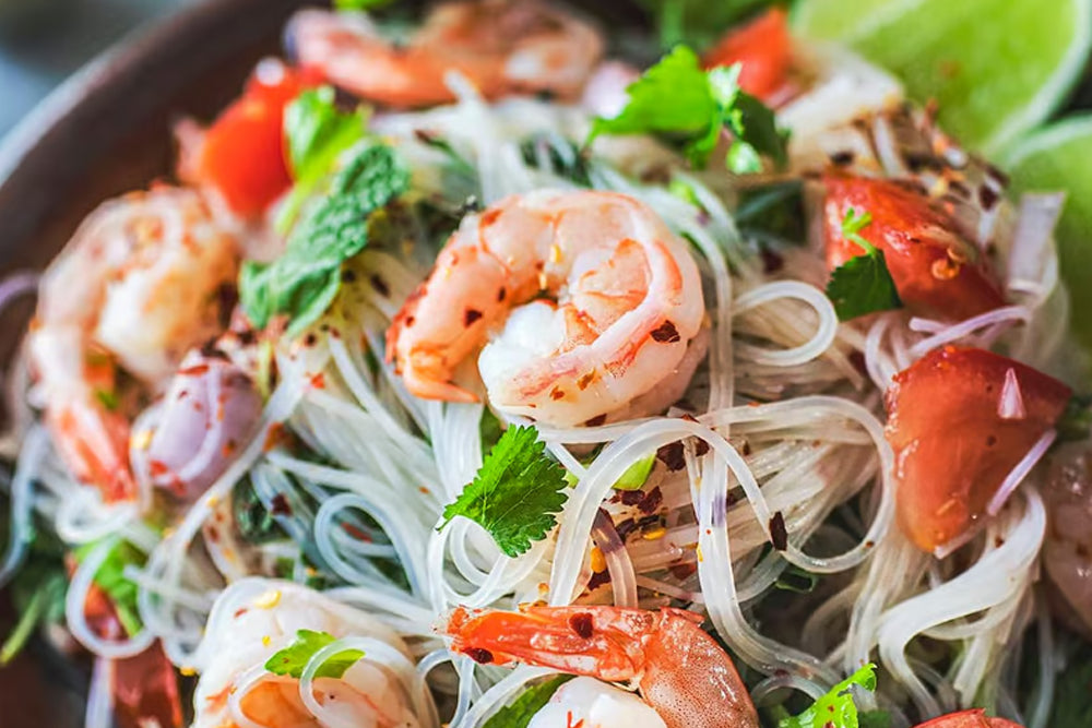 Thai Glass Noodle Salad with Prawn